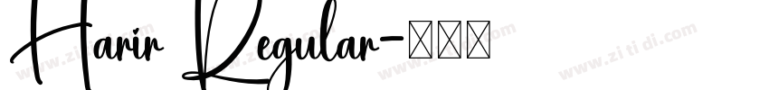 Harir Regular字体转换